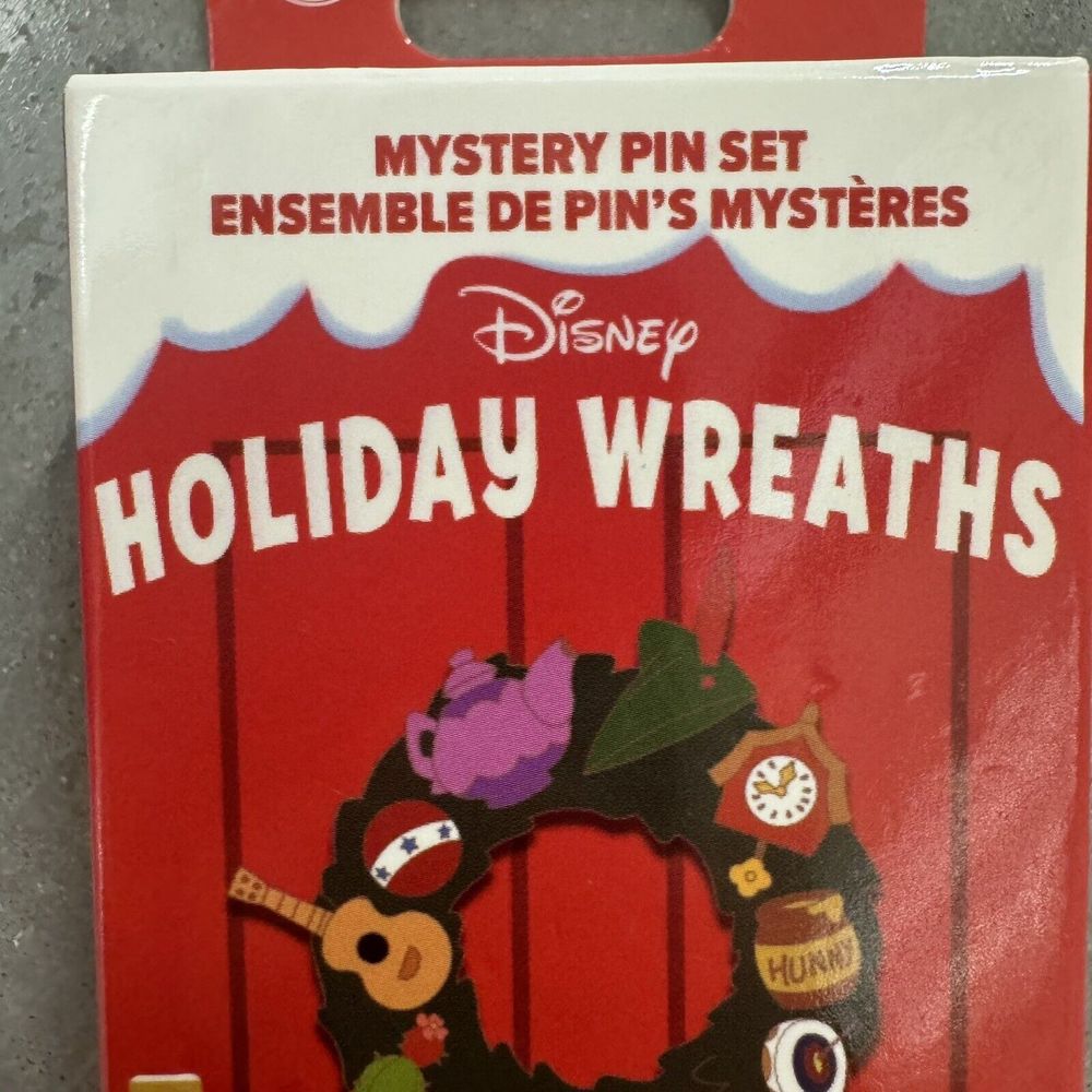 Disney Parks 2023 Holiday Wreaths Mystery 2 Pc. Pin Blind Box Sealed - NEW - Picture 2 of 15
